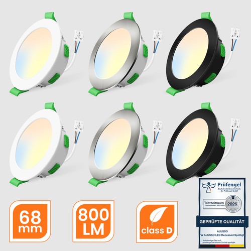 6er led einbaustrahler dimmbar - led,