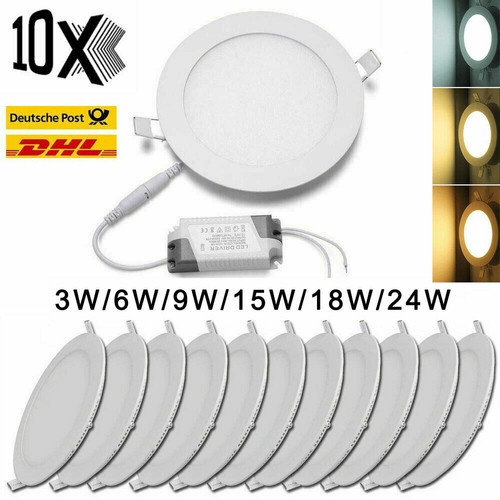 10x led panel - 10x, einbaustrahler