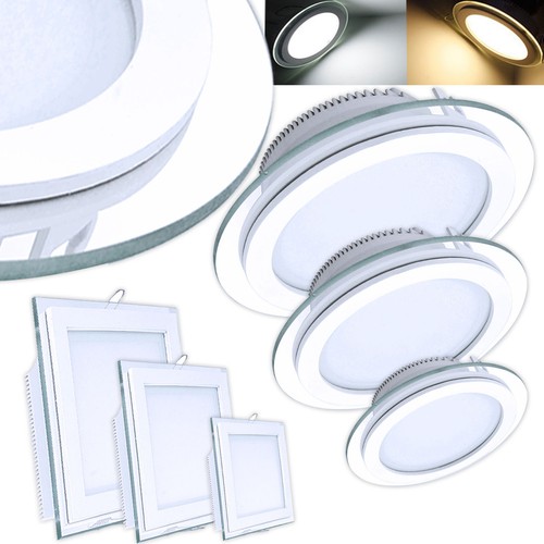 Led panel glas einbaustrahler - led,